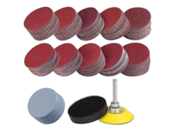 200 Discos De Lixa Com Velcro, 50 Mm, Com Polimento De Espuma De Borracha, Lixa Com Diferentes Granulometrias Slowmoose