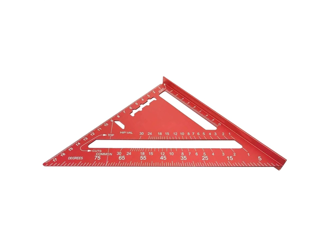 Lurelia Régua Triangular Em Alumínio 15 Cm Com Alta Precisão E Durável Para Engenharia