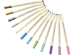 Marcadores Com Glitter, 12 Unidades, Marcadores De Tinta Metálica Para