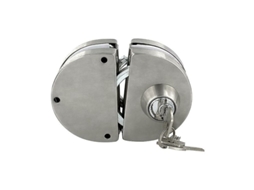 Fechadura Para Porta De Correr Com Chave Aço Inoxidável, Portas Vidro 10 A 12 Mm.