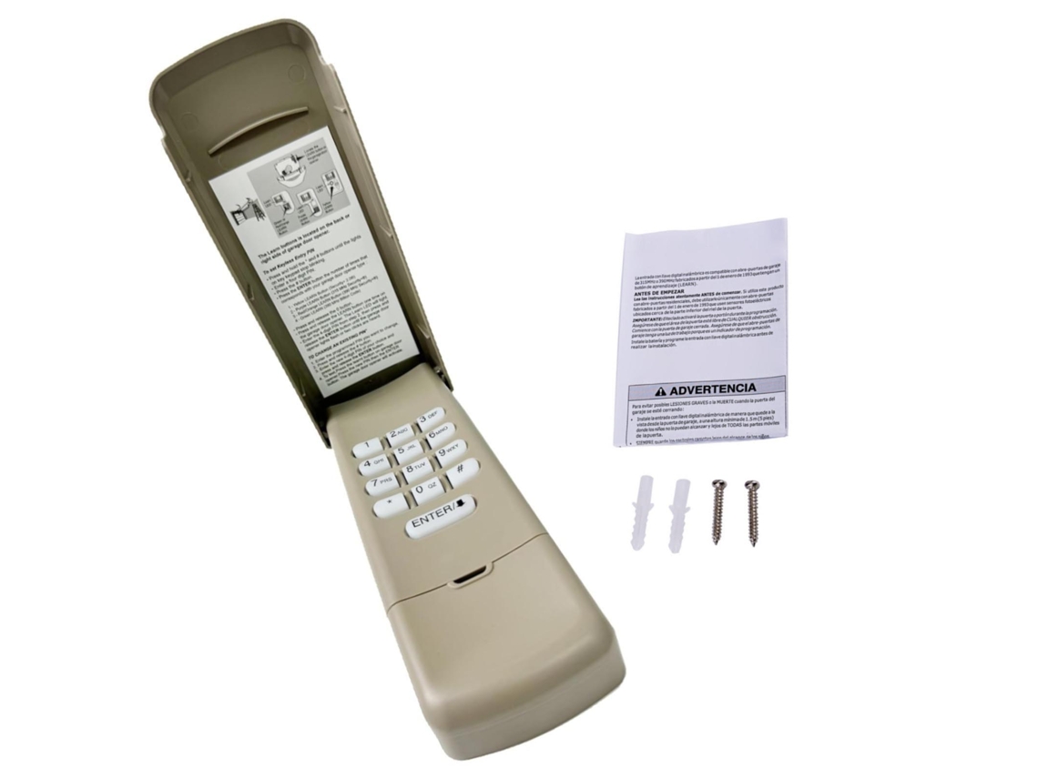 Teclado Sem Fio Sem Chave Para Abertura De Portão De Garagem Chamberlain 740cb 750cb 756cb 850cb 853cb