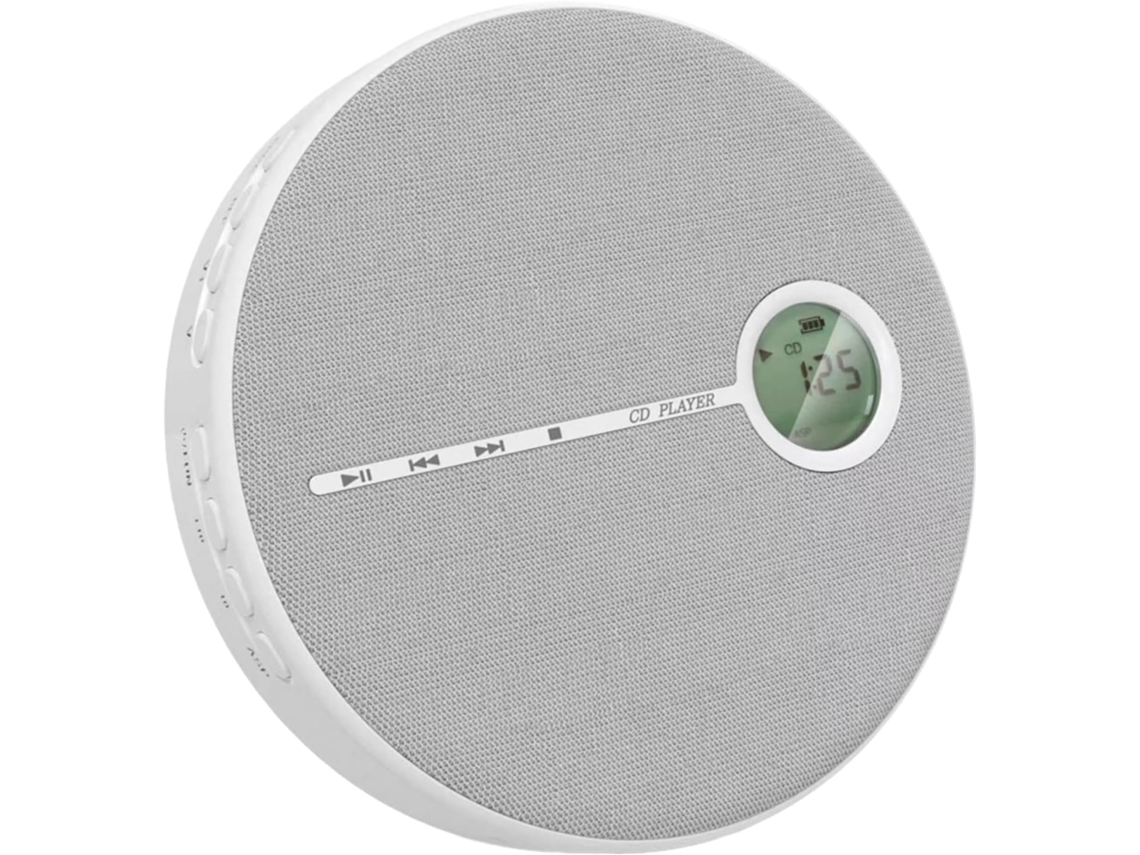 Leitor De Cd Portátil Com Alto Falantes, Reprodutor De Música Pessoal Compacto Com Fones Ouvido, Cabo De Dados Incluído