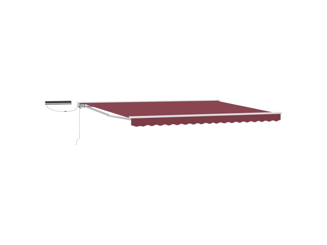 Conjunto 1 Toldo Retrátil Elétrico Vidaxl Branco Alumínio (4,5 × 3,5 M)