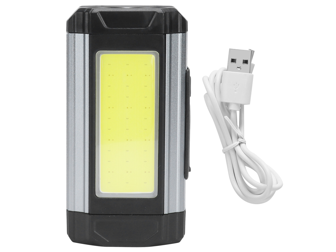 Rebe-lâmpada De Trabalho Multifuncional Cob Com Íman E Carga Usb Lanterna Led Acessório De Iluminação