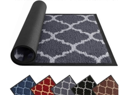 Rebe tapete de Porta Interior 40x60 Cm Cinza, Material Premium Absorvente Anti deslizante e Resistente