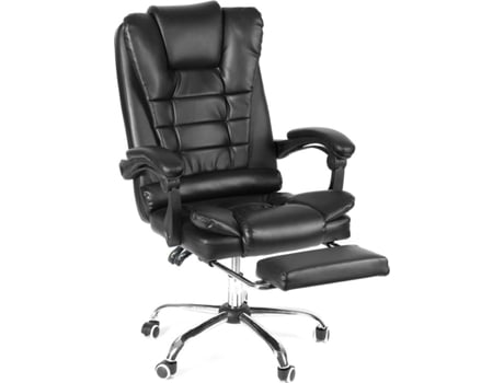 Cadeira de Escritório Executiva DOUXLIFE Costas Altas com Descanso de Pés (Braços reguláveis - Pele Sintética) Cadeira de Escritório Executiva DOUXLIFE Costas Altas com Descanso de Pés (Braços reguláveis - Pele Sintética)