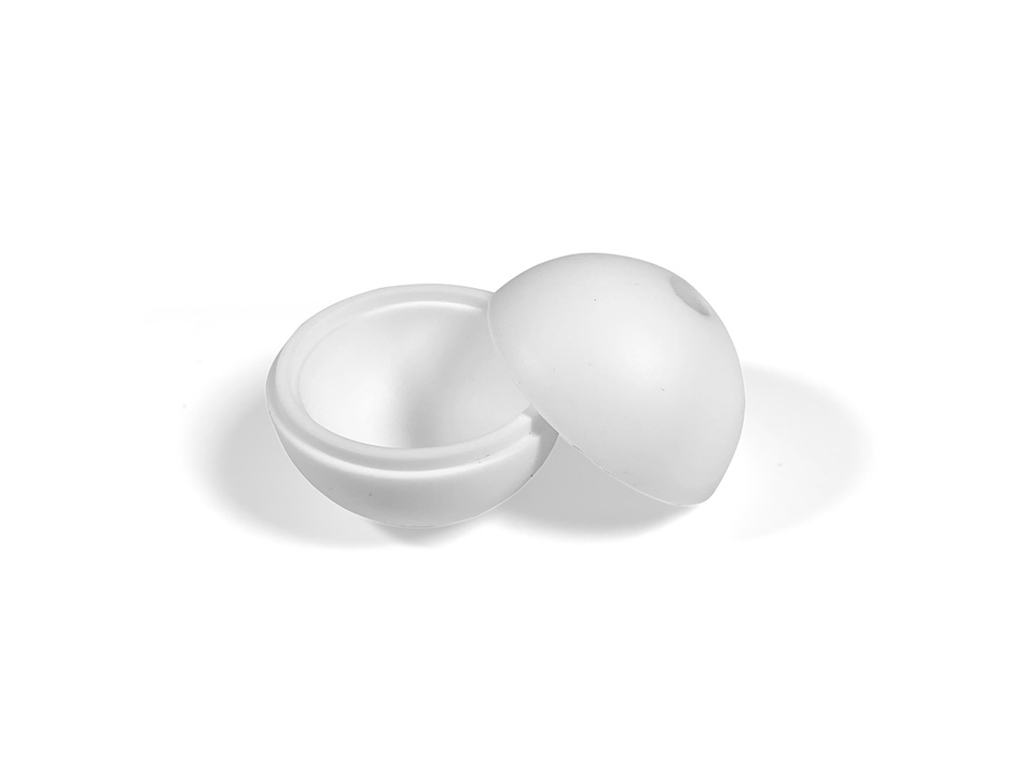Conjunto De 2 Moldes De Silicone Branco Para Bolas Gelo, Médio 55mm