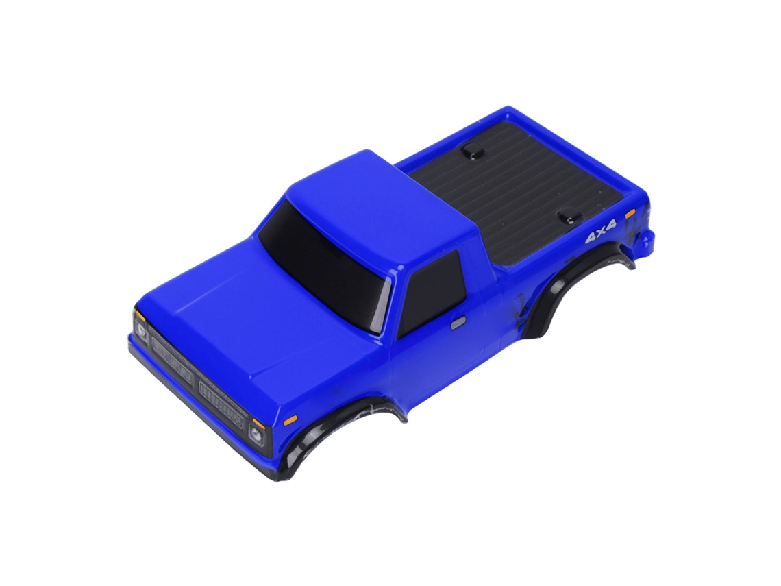 Carcasa De Coche Rc Resistente A Choques Com Base De Rodas 125mm Para Axial Scx24 1:24 Veículo Azul Acessórios Rc