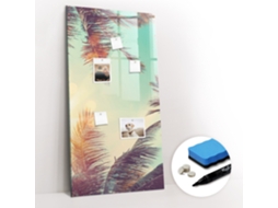 Quadro Magnético Palmeira Tropical Para O Escritório Espelharte (60x120 Cm)