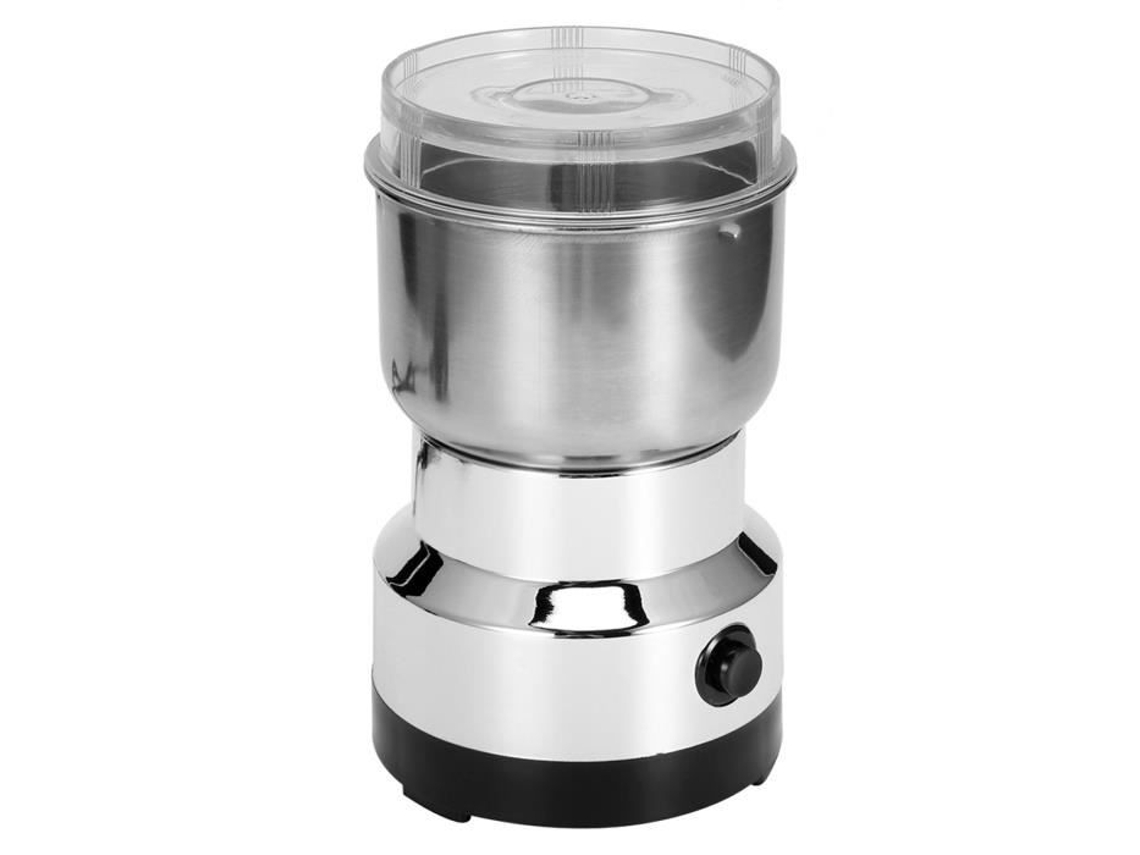 Moedor elétrico de ervas e grãos de café, especiarias, aço inoxidável, liquidificador, ferramenta de cozinha (plugue do Reino Unido 220V) VINGVO