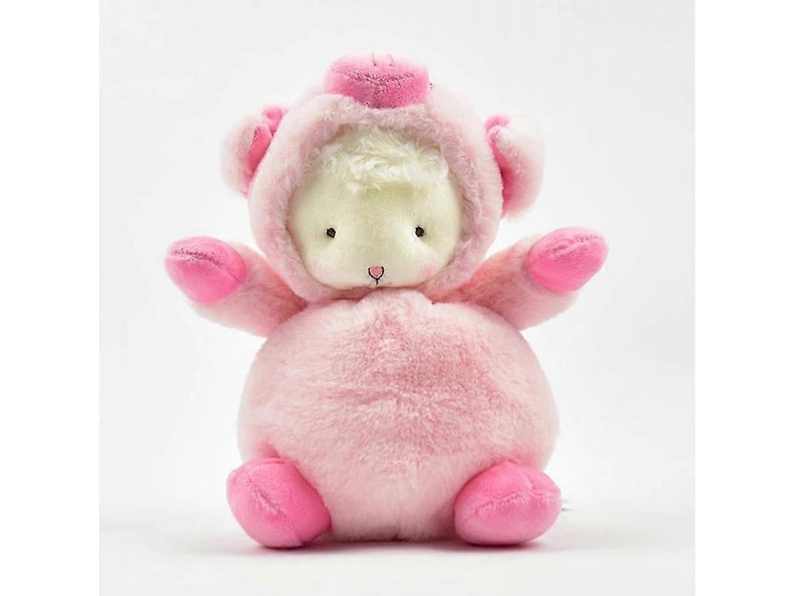 Pelúcia De Cordeiro Com Traje De Porco, Macia, Rosa, 8 Polegadas