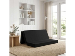Vidaxl Sofá Cama Dobrável 180 X 67 X 45 Cm Preto
