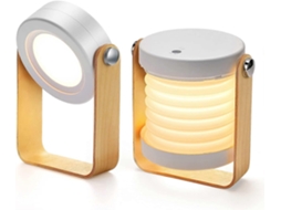 Omni lâmpada de Mesa Ajustável com Luz Noturna Portátil, Dimmable e Design Elegante para Quarto e Camping