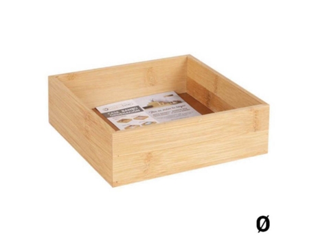 Caixa Multiusos Confortime Organizador Bambu 23 X 9 X 5 Cm