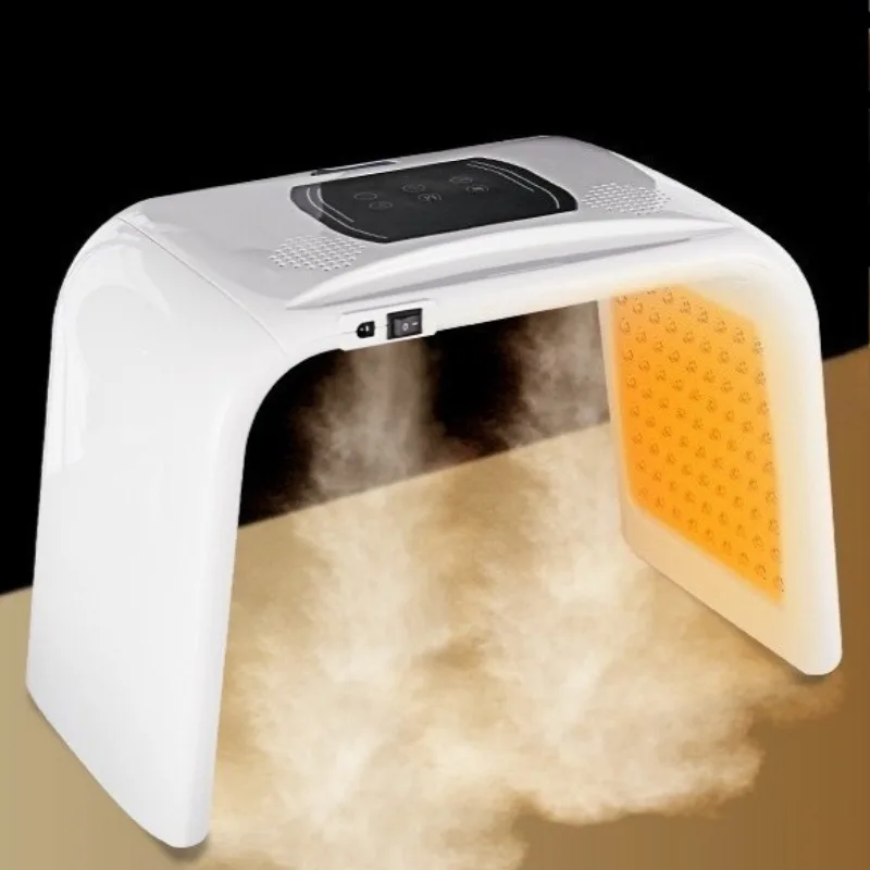 Aparelho de terapia com luz vermelha, aparelho de vaporização facial com LED