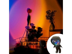 Luminária de Projeção Pôr do Sol, Luz Noturna, Decoração para Casa, Festa Ou Quarto, Luz Preta de Pôr do Sol BRILVIBERA
