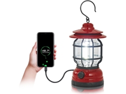 Lâmpada de acampamento LED AQUAFORGE, 1000lm, recarregável, à prova d'água, com clip