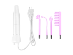 Aparelho de beleza facial com luz roxa de alta frequência