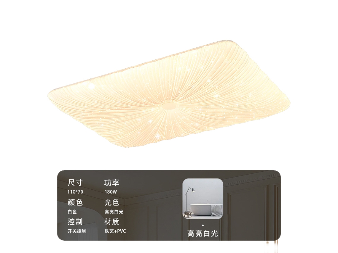 Laxiscreed Plafon De Quarto Com Luzes Led De Espectro Completo, Design Moderno E Elegante, 180w