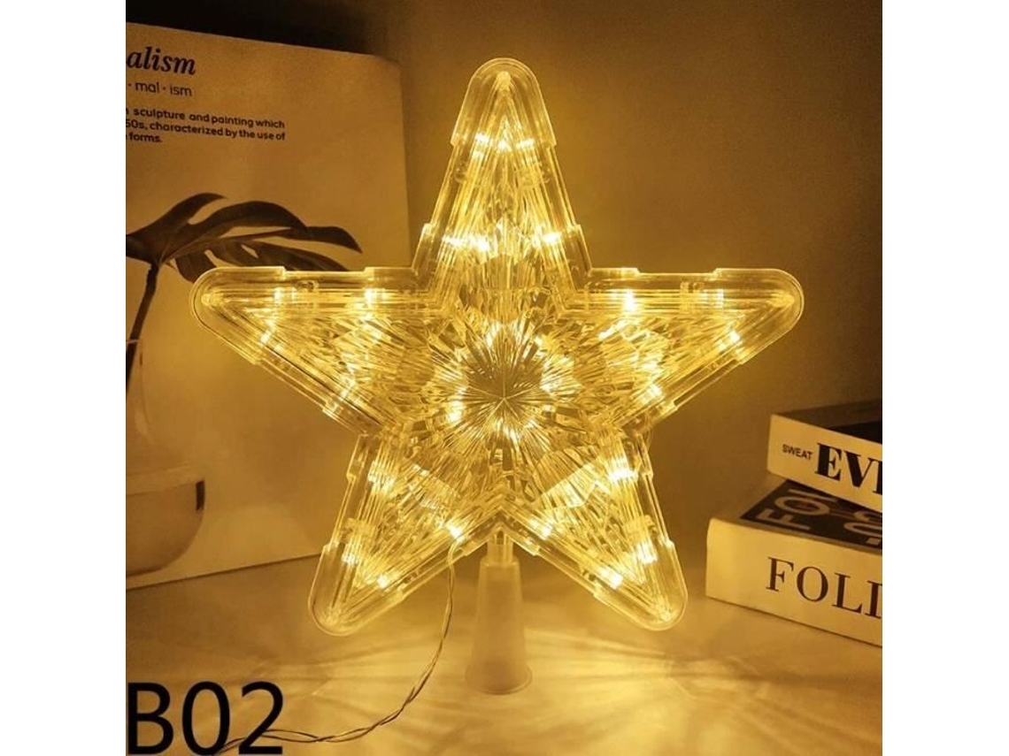 Bola De Natal Com Luzes Led, 1 Peça, 1-18-24 Cm, Pingente Em Forma De Estrela, Decoração Para Casa, Presença De Luz, Baixo Consumo, Moder...