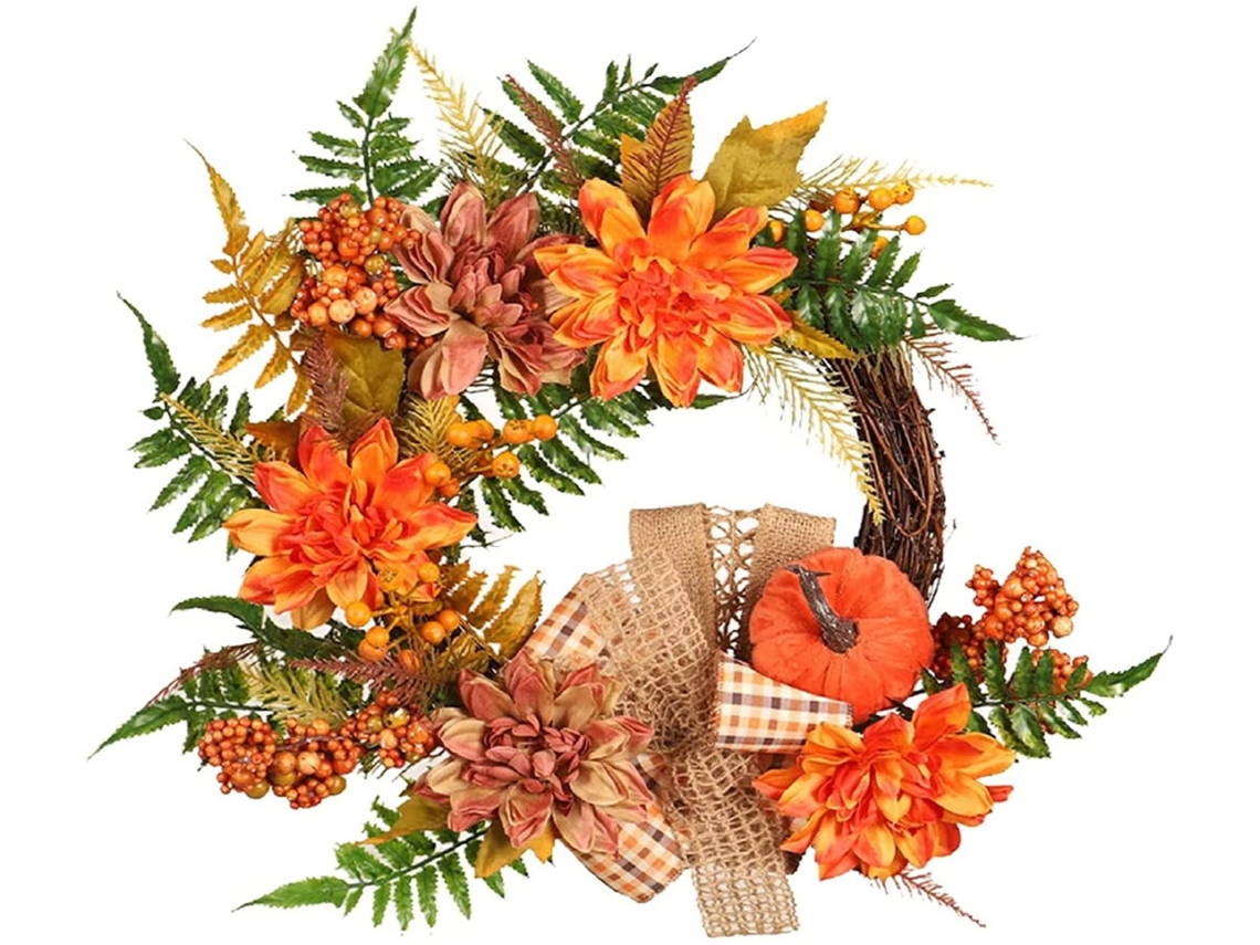 Guirlanda De Abóbora De Natal Laxiscreed Para Decoração Festiva De Casa E Jardim