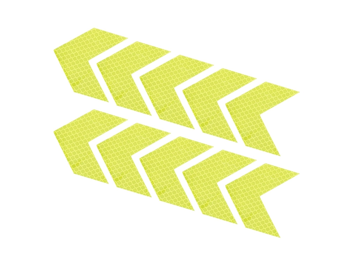 Fita Refletora, Adesivos, Pacote Com 10 Unidades, 6x 6cm, À Prova D Água, Adesiva, Alta Visibilidade, Sinalização