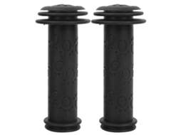 Almofadas antideslizantes para guidão de bicicleta infantil, grips para guidão de scooter, preto
