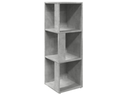 Corner Cabinet, Corner Cabinets Vidaxl Cinzeto Madeira Processada (33 X 33 X 100 Cm)