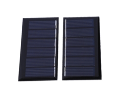 Aetheria 2pcs Painel Solar Mini Portátil 3v 80ma Módulo Carregador Bateria Diy 67.5x34.5mm