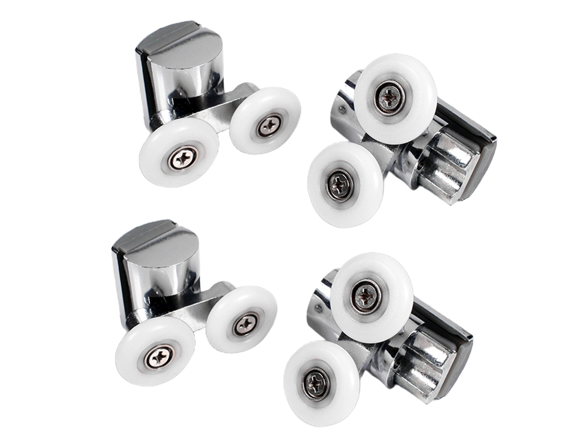 Rodas Balanço Para Suporte De Correr Banheiro 23mm (duráveis, Com Rodas Superiores E Inferiores Correspondentes)