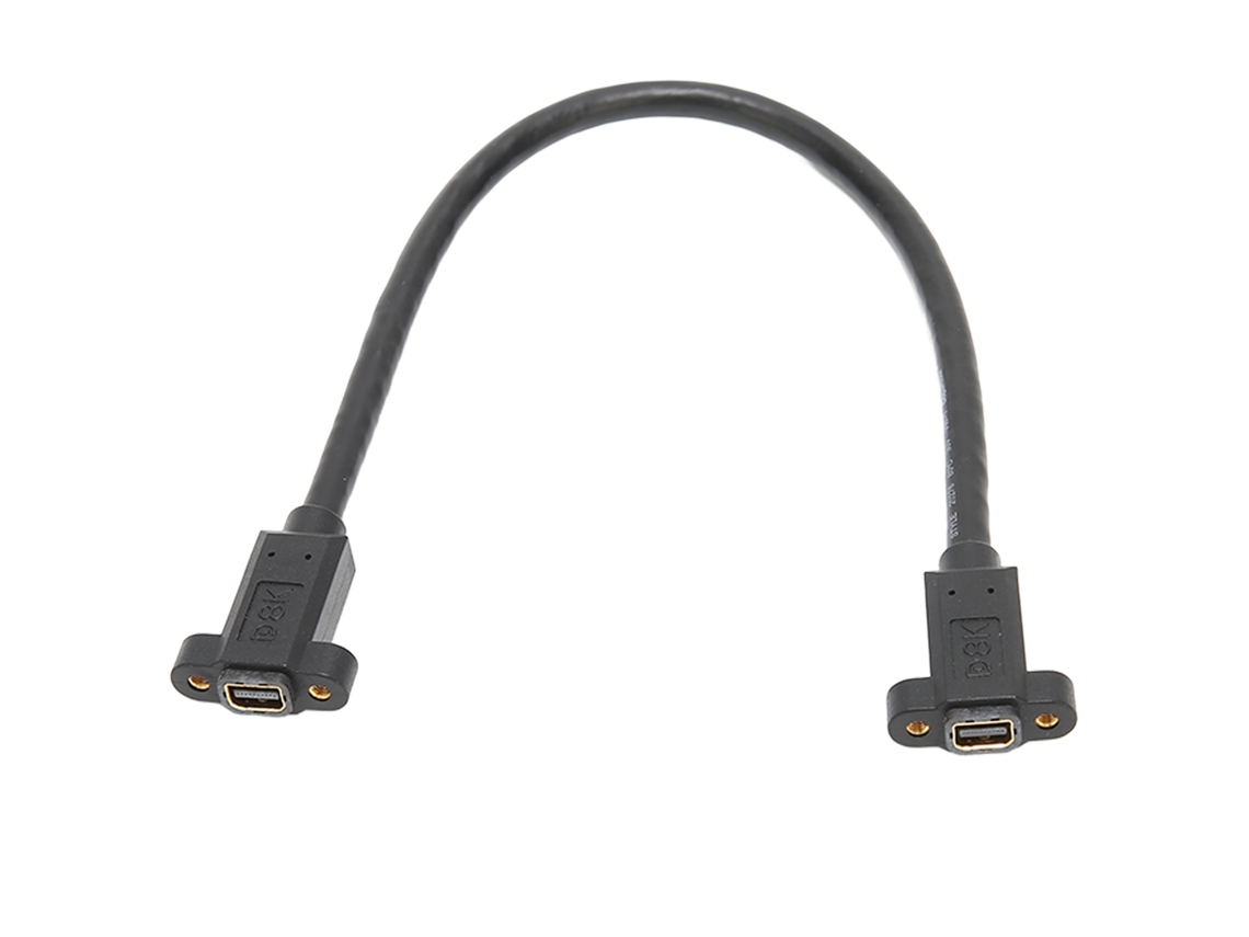 Aetheria adaptador Mini Displayport Fêmea para Fêmea 8k 60hz 4k 144hz com Painel de Montagem 30cm