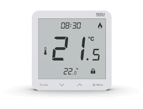Wireless Room Thermostat White R 10s Plus Tech Controllers Tchibo