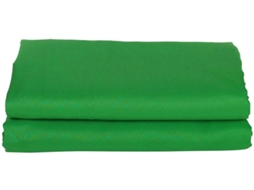 Tecido De Fundo Verde Em Poliéster E Algodão, Reutilizável E Fácil De Lavar.