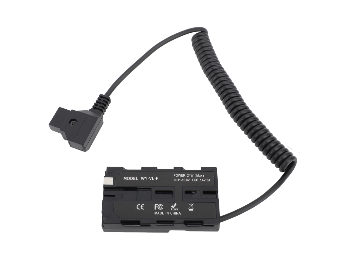 D Tap To Np F550 Dummy Battery 37‑100cm Cable High Conversion Efficiency Fully Decoded Np F550 Dummy Battery For Camera Monitor Fill Light LAXISCREED