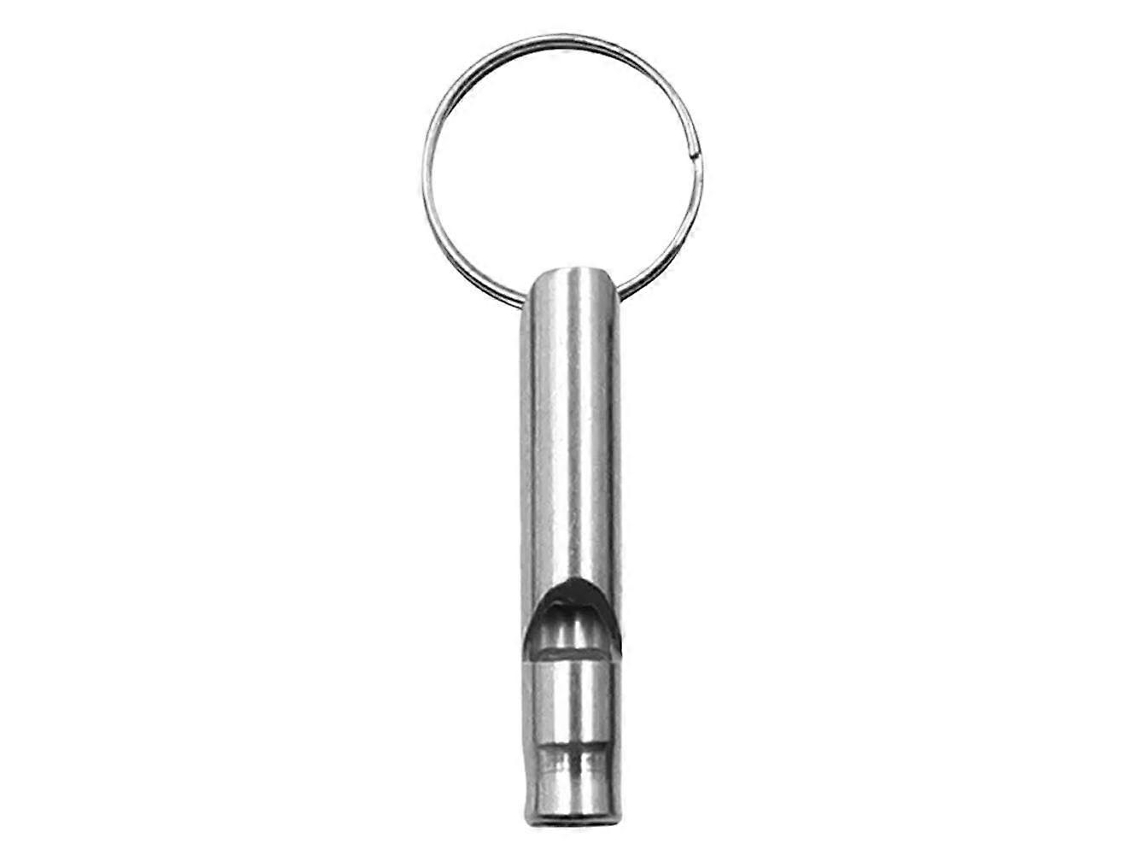 Pingente De Apito De Metal Com Chaveiro Para Atividades Ao Ar Livre E Sobrevivência.