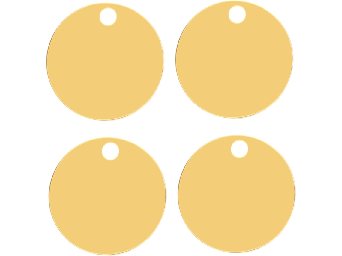 Conjunto De 4 Tampas Dobradiça Assento Sanitário Em Aço Inoxidável Dourado