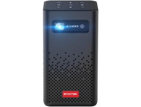 Byintek P20 Mini Projetor Portátil Wi Fi Bluetooth Led Dlp Com Bateria Recarregável