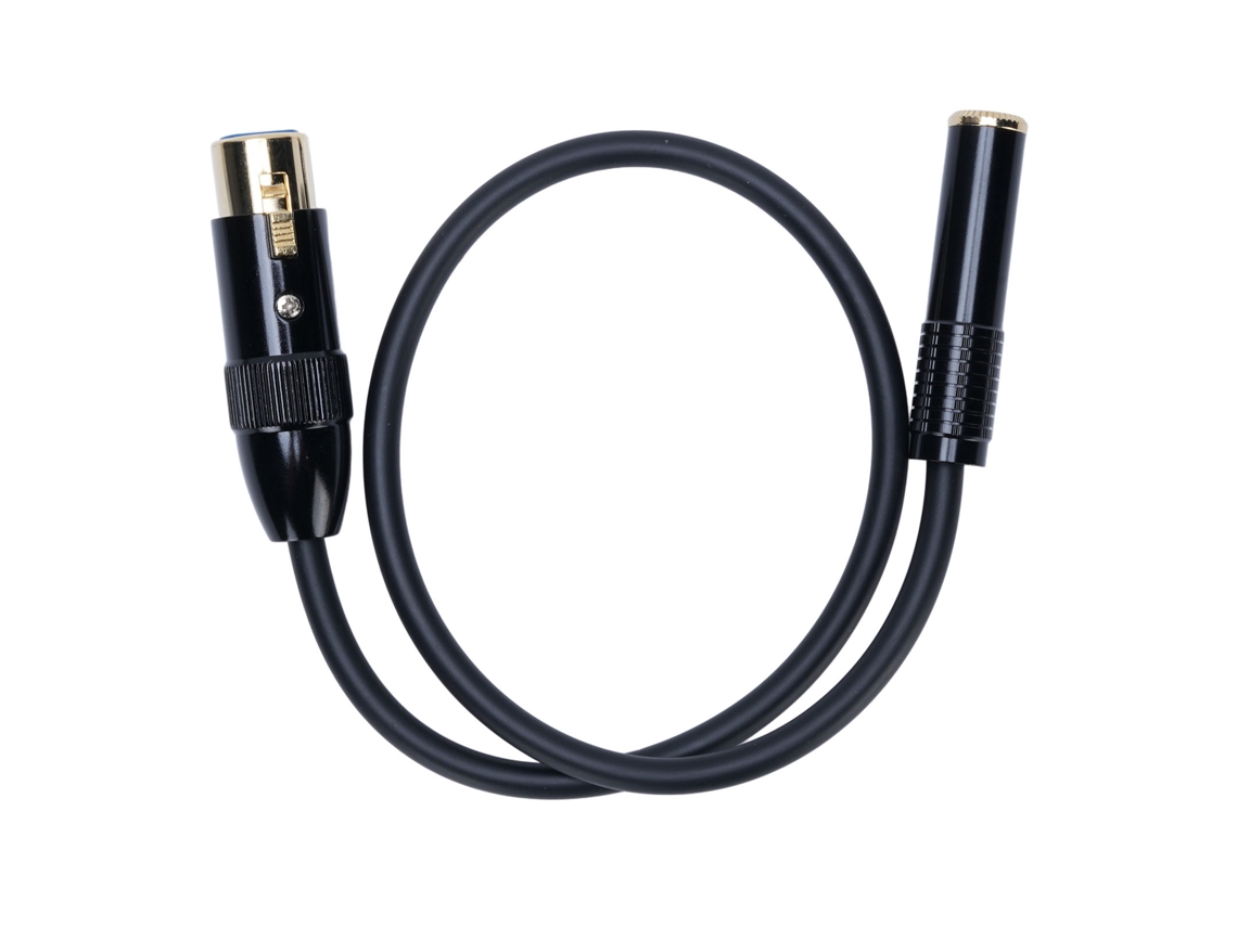 Cable Balanceado Xlr Hembra a 6,35 Mm Hembra de 1/4 de Pulgada para Micrófonos, Mezcladores Y Amplificadores.