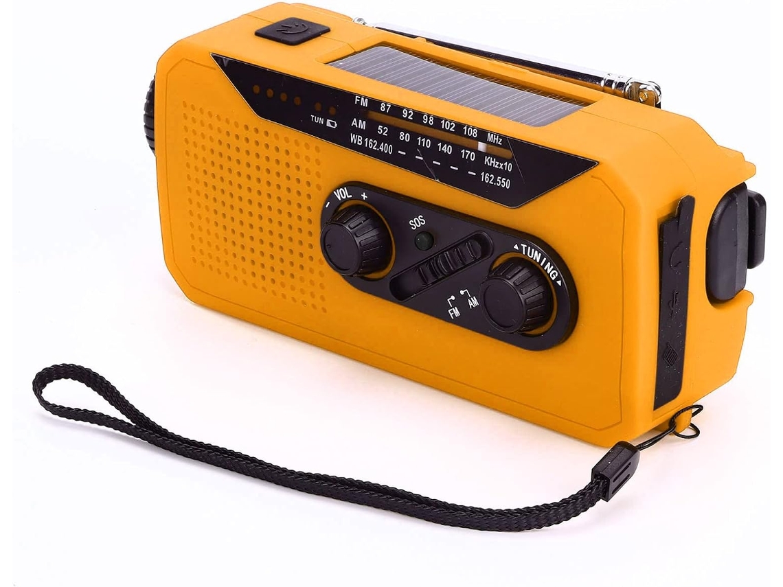 Rádio Meteorológico de Emergência com Lanterna, Laranja AQUAFORGE