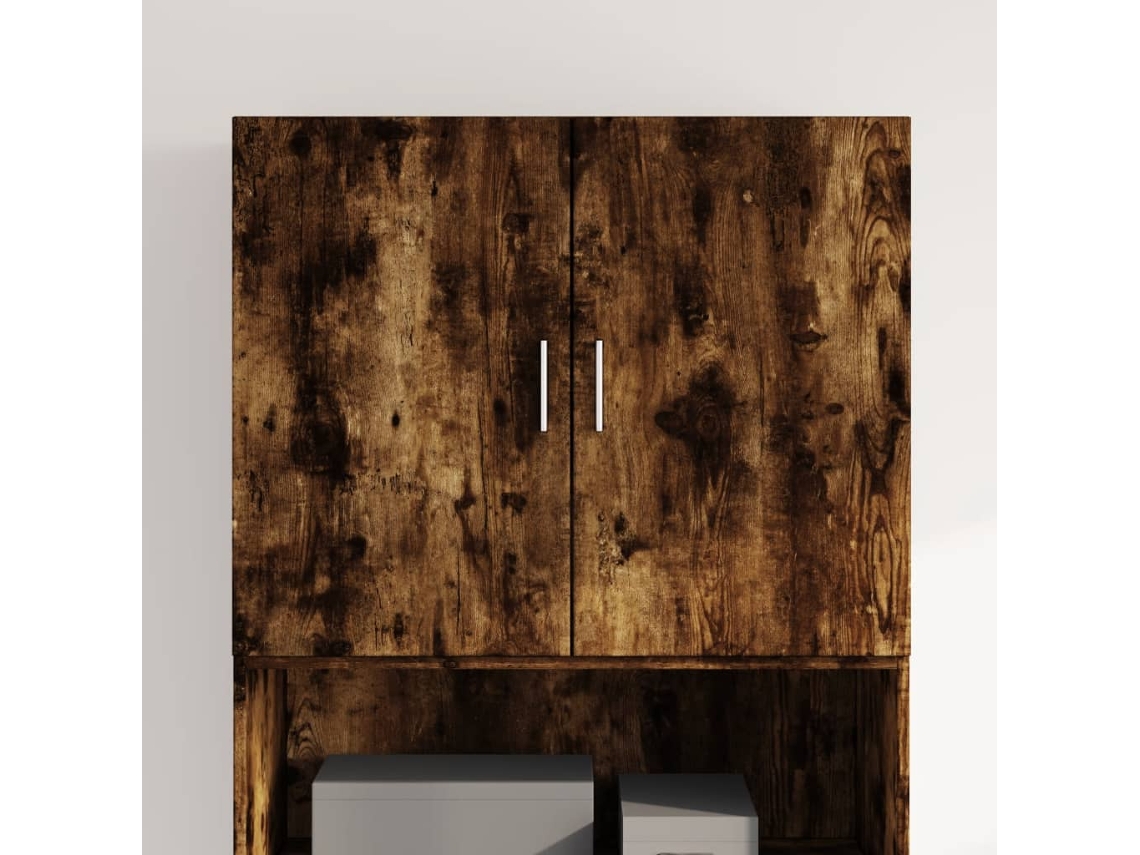 Armario de pared 80x42,5x40 cm Derivados de madera de roble ahumado