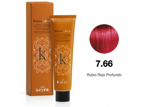 Tinta de Cabelo KEYRA 7.66 (3 x 100ml)