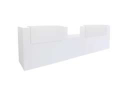 Recepção Dupla Basic Adaptada para Pessoas com Deficiência OFILIKE (Branco - 180+60+180 cm)