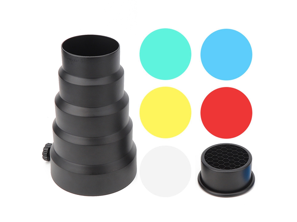 Conjunto Snoot Cônico Para Lanterna Kit Snoot Cônico Lamplet Lanterna