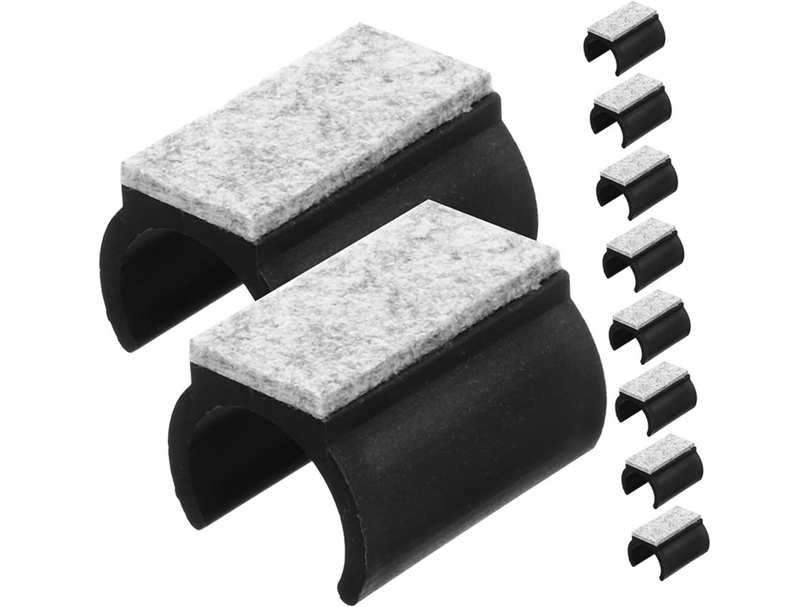 Protetores De Feltro Em Formato U Para Pés Móveis Artibetter, Protetores De Piso, 10 Peças, Design Em Plástico E Feltro
