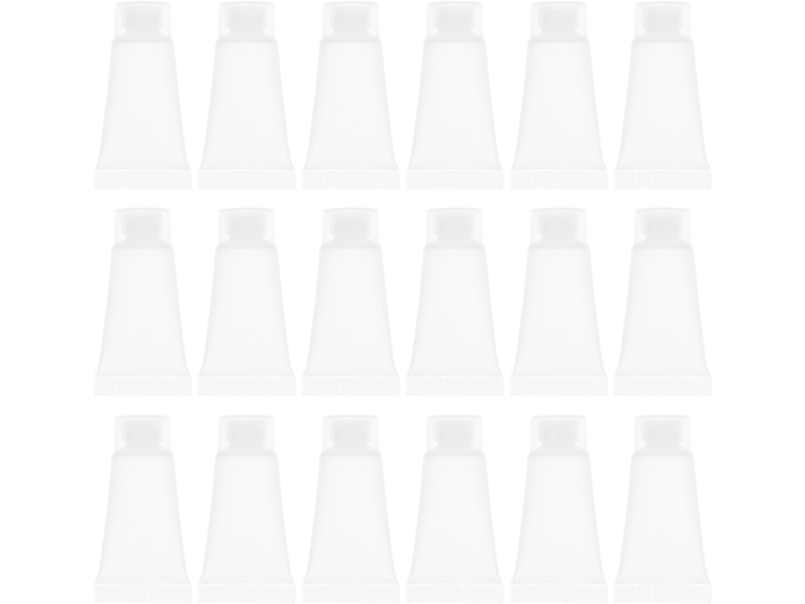 Tubos Flexíveis Recarregáveis De 5ml, Pacote Com 100 Tubos Vazios Para Loção Com Tampas De Rosca