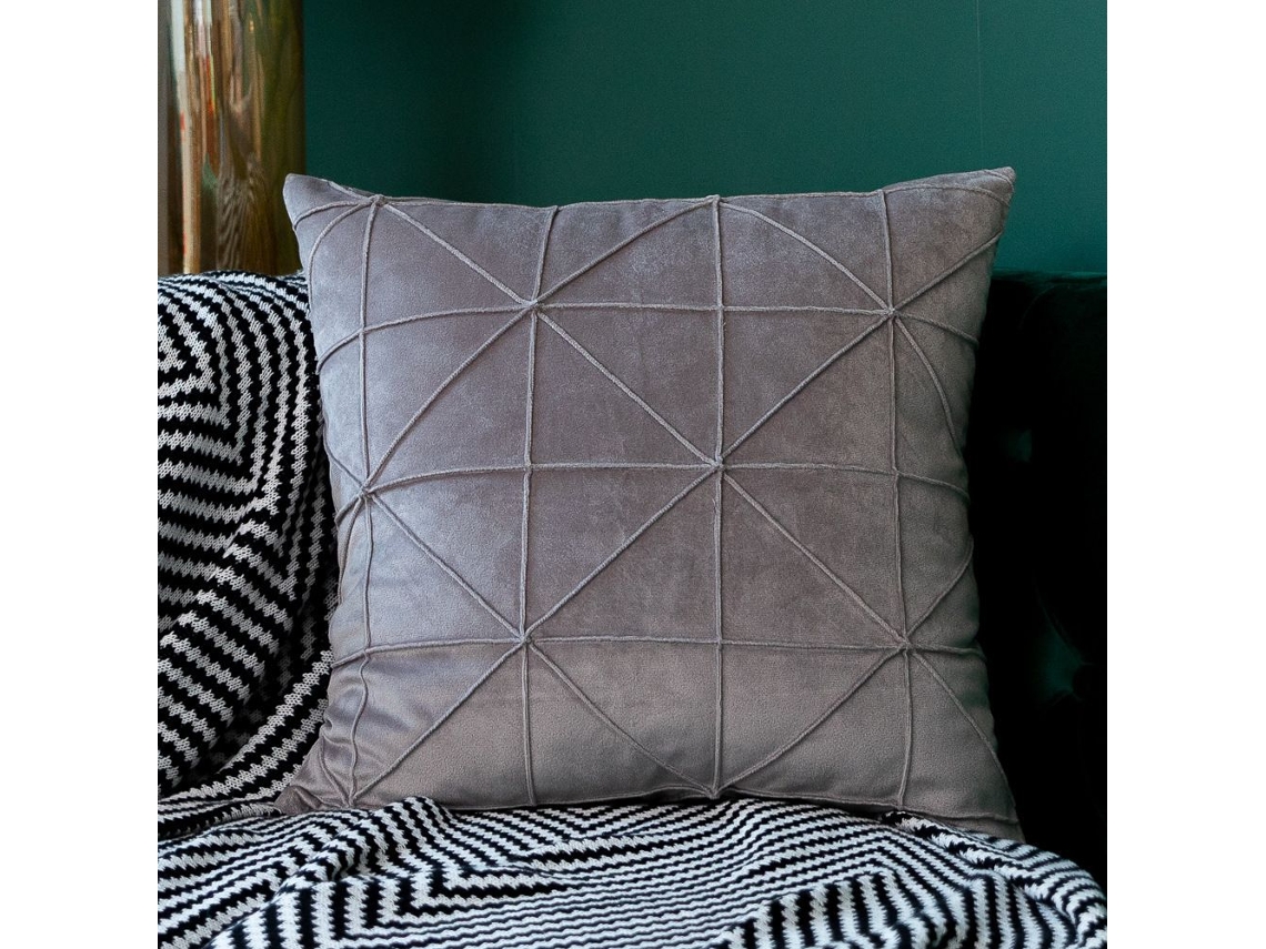 Capa De Almofada Decorativa, 18 X 18 Polegadas, Para Sofá E Cama, Quadrada Com Fecho De Correr