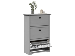 Vidaxl Sapateira Bodo 80x35x118 Cm Cinzento