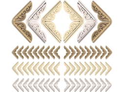 Moedas Proteção E Decoração Estilo Elegante Antigo 60 Peças De Metal Para Álbuns De Fotos E Dossiês Para