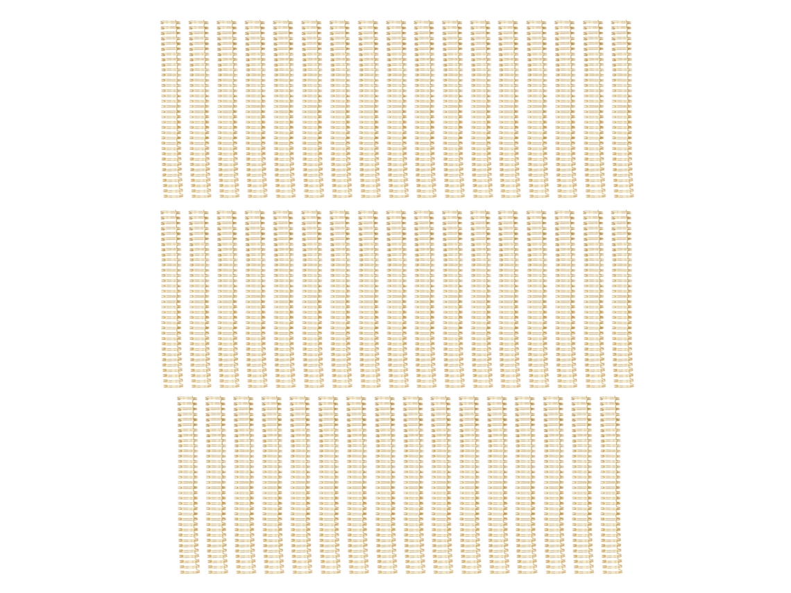 50 Espinhas de Encadernação Arame Laço Duplo A4 Capacidade 180 Folhas Diâmetro 19mm Dourado