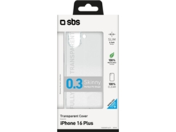 Capa SBS Skinny iPhone 16 Plus (Outlet Caixa Aberta - Transparente)
